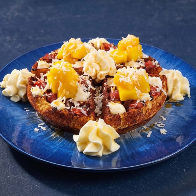 Tropical Paradise Waffle.