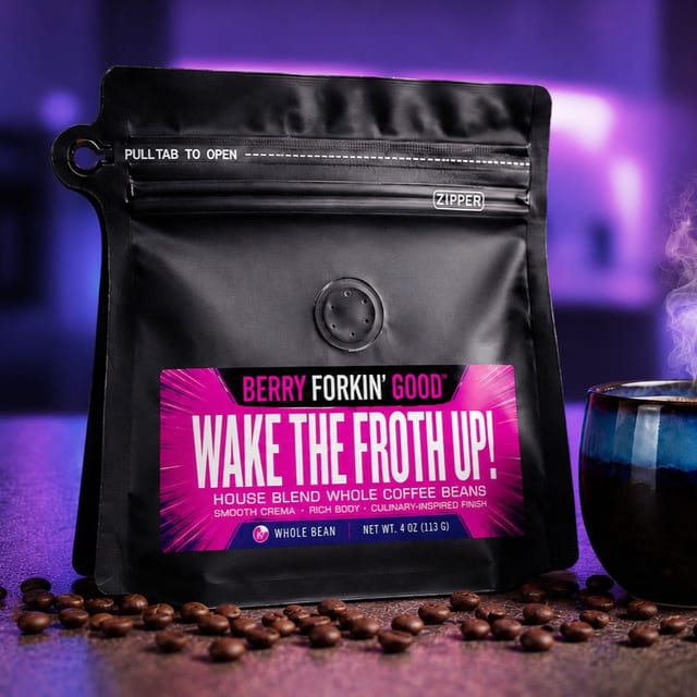 Wake the Froth Up! Coffee Beans - 4 oz. Bag.