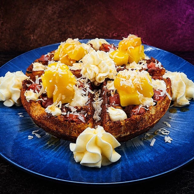 Tropical Paradise Waffle.