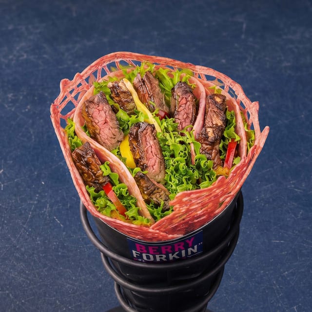 The Steakover — Steak Pesto Crepe.