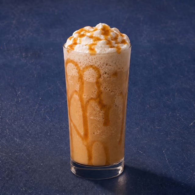 Platinum Gold — Caramel White Chocolate Frappe.