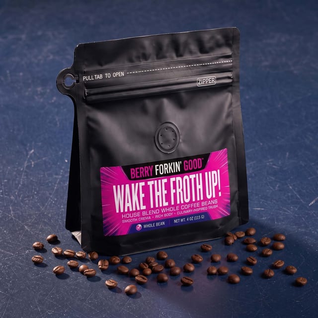 Wake the Froth Up! Coffee Beans - 4 oz. Bag.