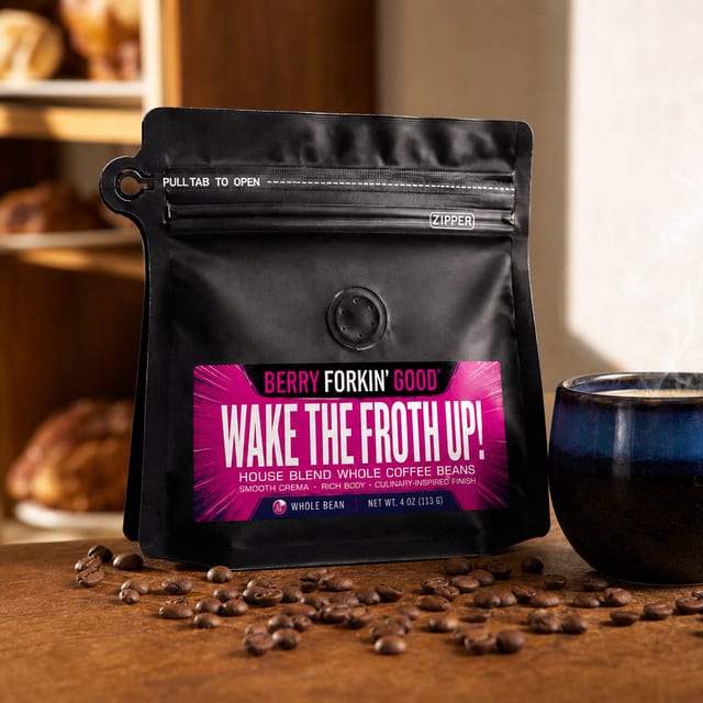 Wake the Froth Up! Coffee Beans - 4 oz. Bag.
